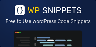 באנר של WP Snippets